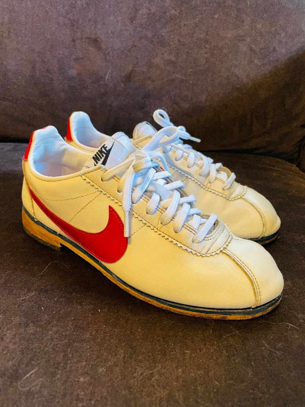 RARE🔥N I K E Classic Cortez Forrest Gump '18 Women's 9 White Red 807471-103